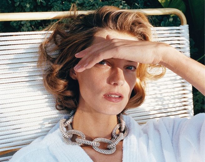 Daria Werbowy fotografert av Juergen Teller for Céline Fall 2014.