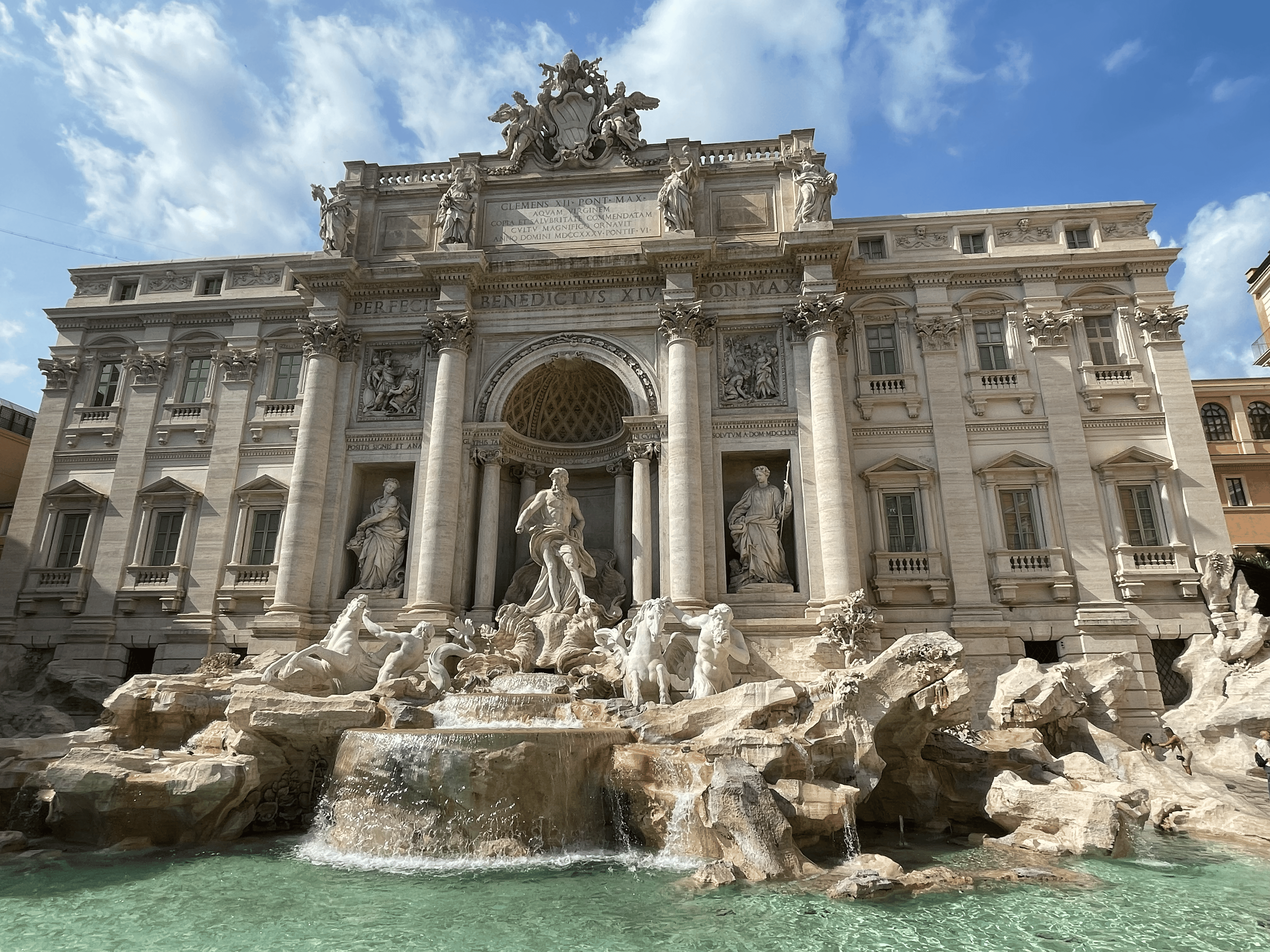 Trevifontenen i Roma. Les guide til Roma her.