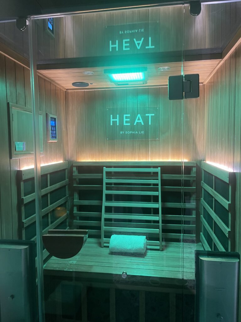IR-sauna hos Heat by Sophia Lie