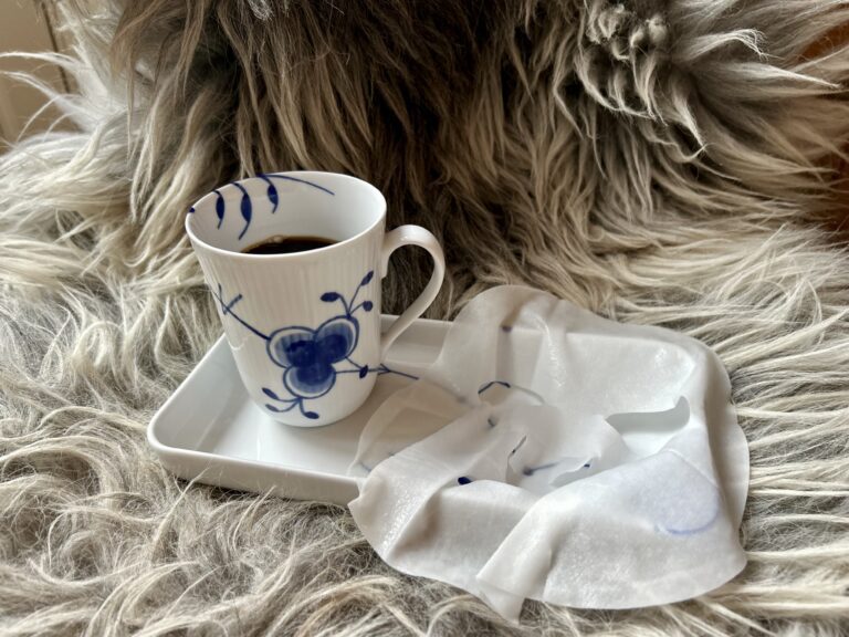 Kaffe og sheet mask