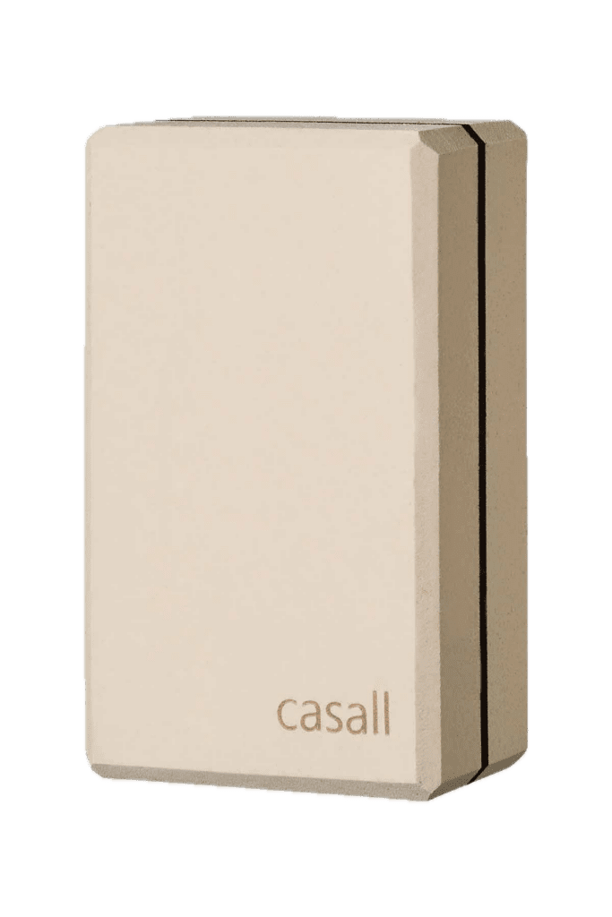 Justerbar Casall treningsblokk i beige uten bakgrunn.