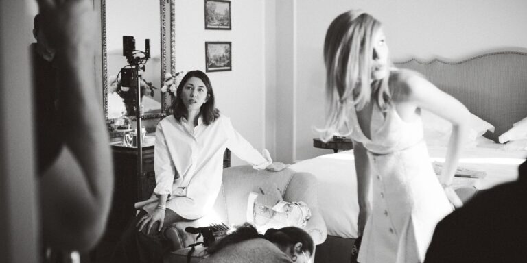 Sofia Coppola før visningen av Chanel Cruise 25/26.