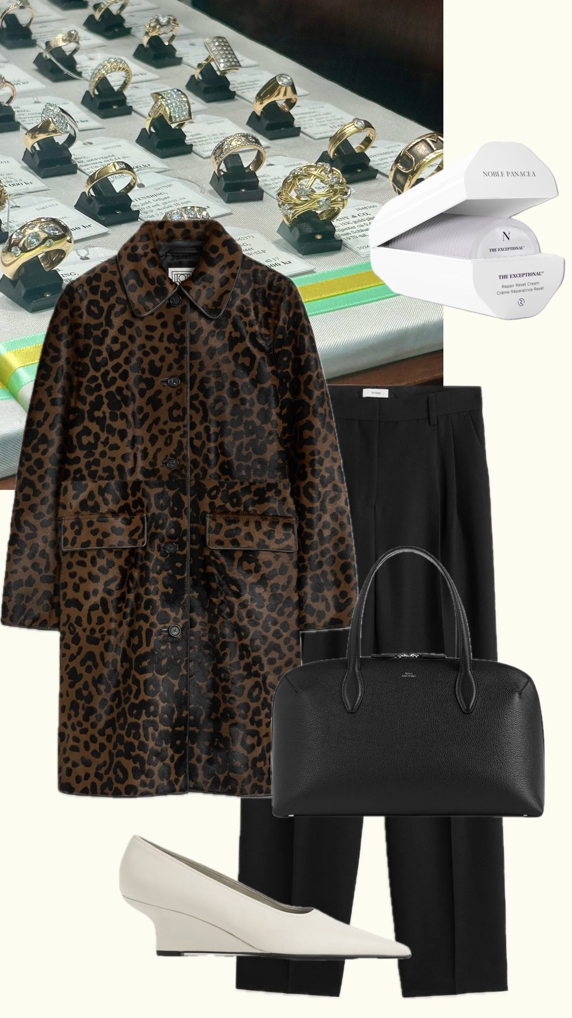 Antrekk for mellomsesongen, i prøverommet for april og den første våren. 